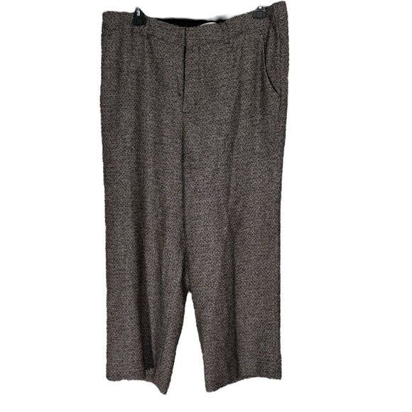 Soft Surroundings Women Tweed Brown Pants Size 18 - Picture 5 of 8